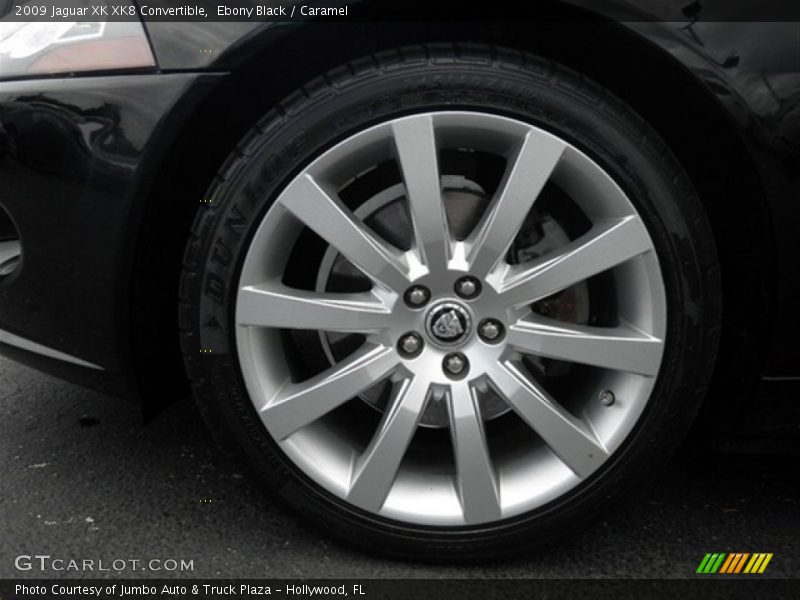 Ebony Black / Caramel 2009 Jaguar XK XK8 Convertible