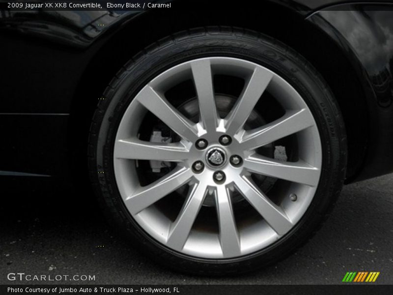 Ebony Black / Caramel 2009 Jaguar XK XK8 Convertible