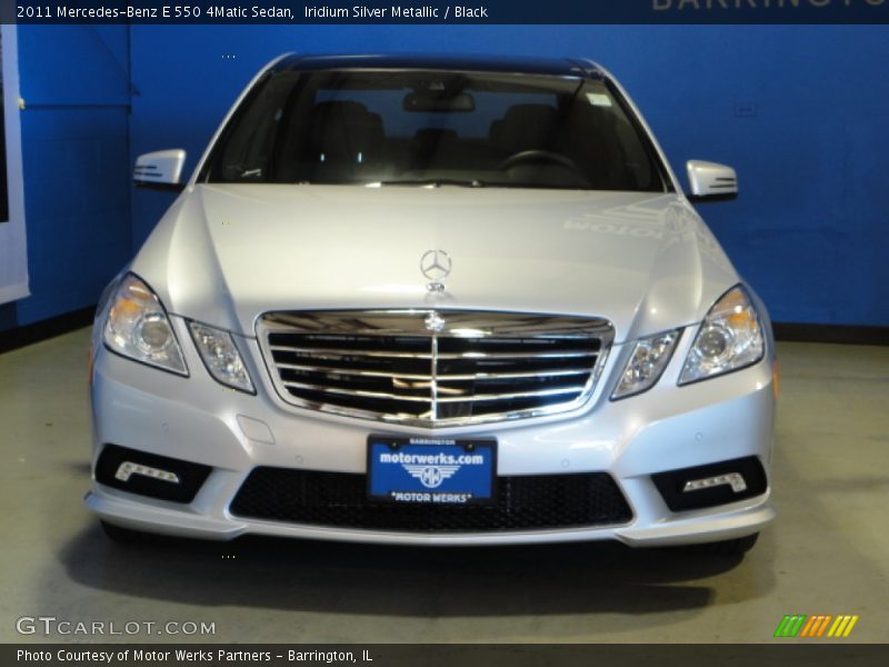 Iridium Silver Metallic / Black 2011 Mercedes-Benz E 550 4Matic Sedan