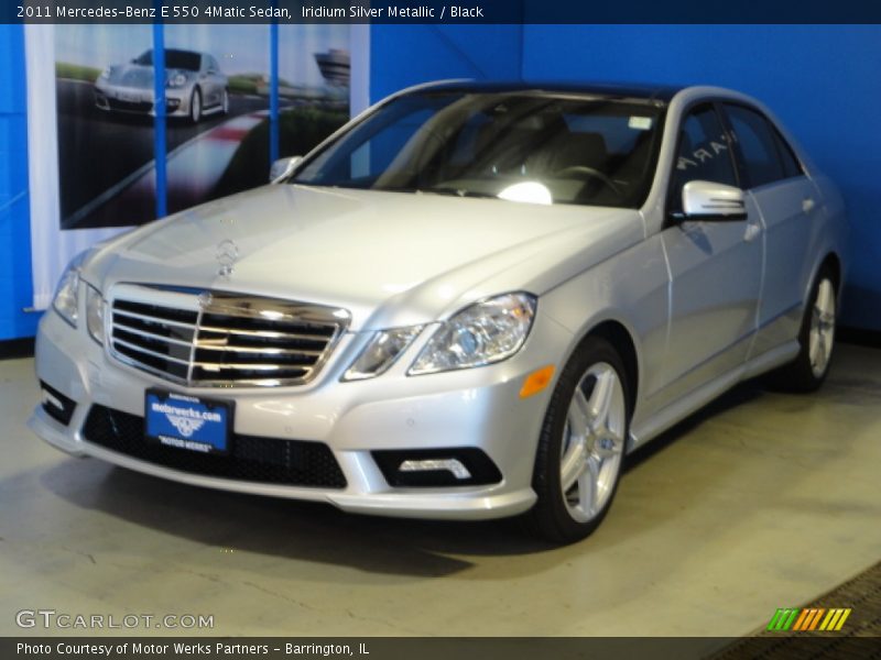 Iridium Silver Metallic / Black 2011 Mercedes-Benz E 550 4Matic Sedan
