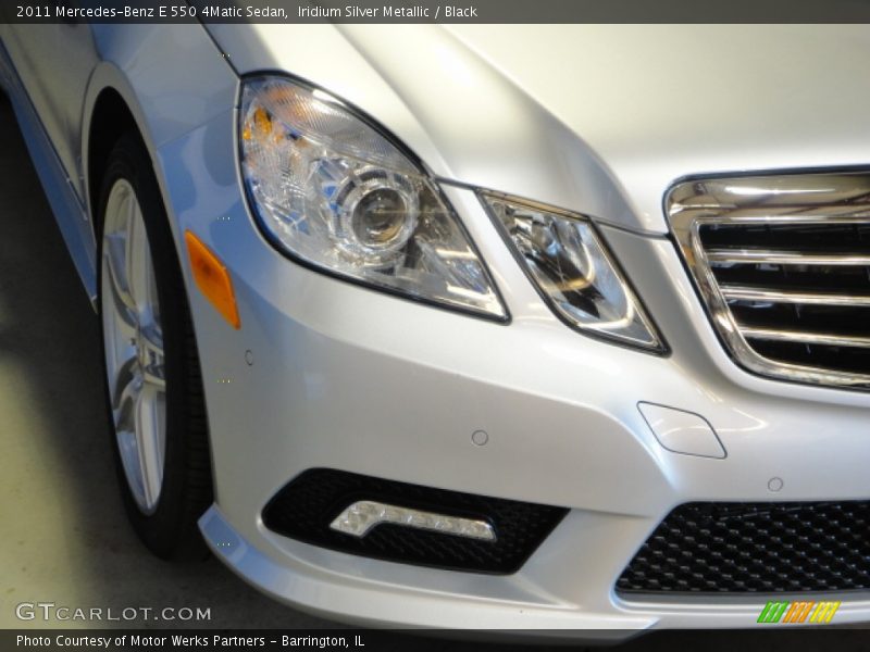 Iridium Silver Metallic / Black 2011 Mercedes-Benz E 550 4Matic Sedan