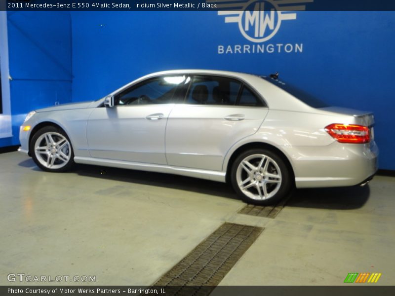 Iridium Silver Metallic / Black 2011 Mercedes-Benz E 550 4Matic Sedan
