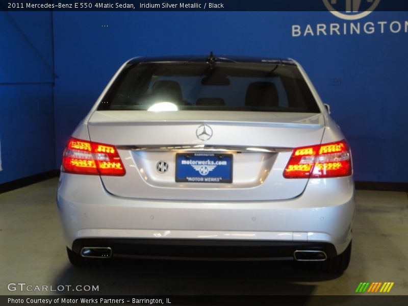 Iridium Silver Metallic / Black 2011 Mercedes-Benz E 550 4Matic Sedan