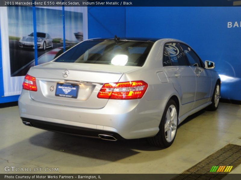 Iridium Silver Metallic / Black 2011 Mercedes-Benz E 550 4Matic Sedan