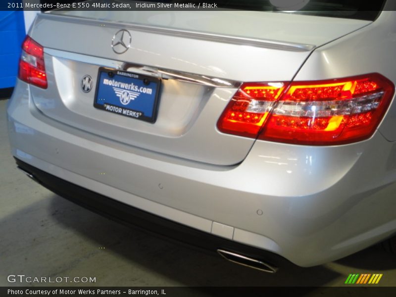 Iridium Silver Metallic / Black 2011 Mercedes-Benz E 550 4Matic Sedan