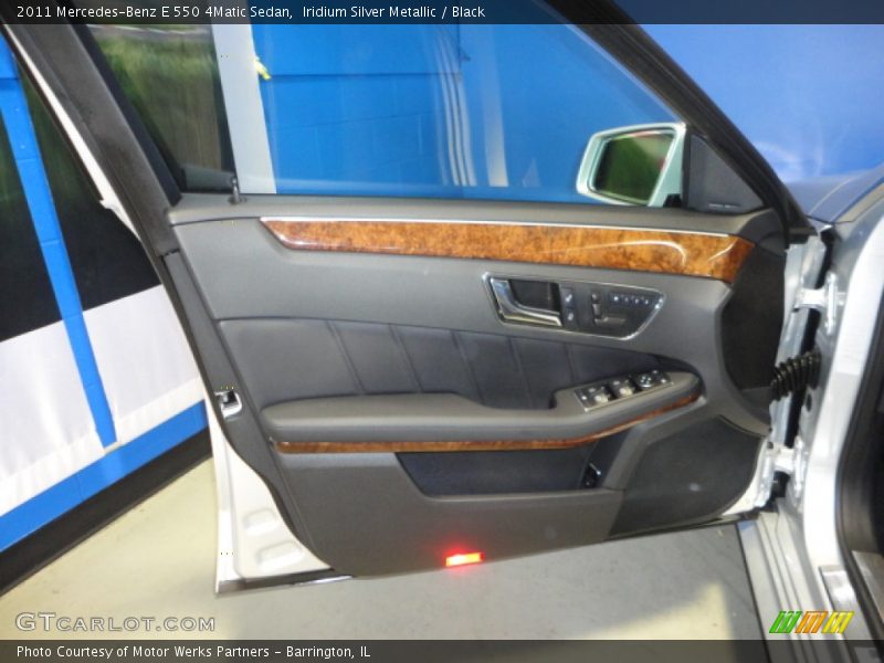 Iridium Silver Metallic / Black 2011 Mercedes-Benz E 550 4Matic Sedan