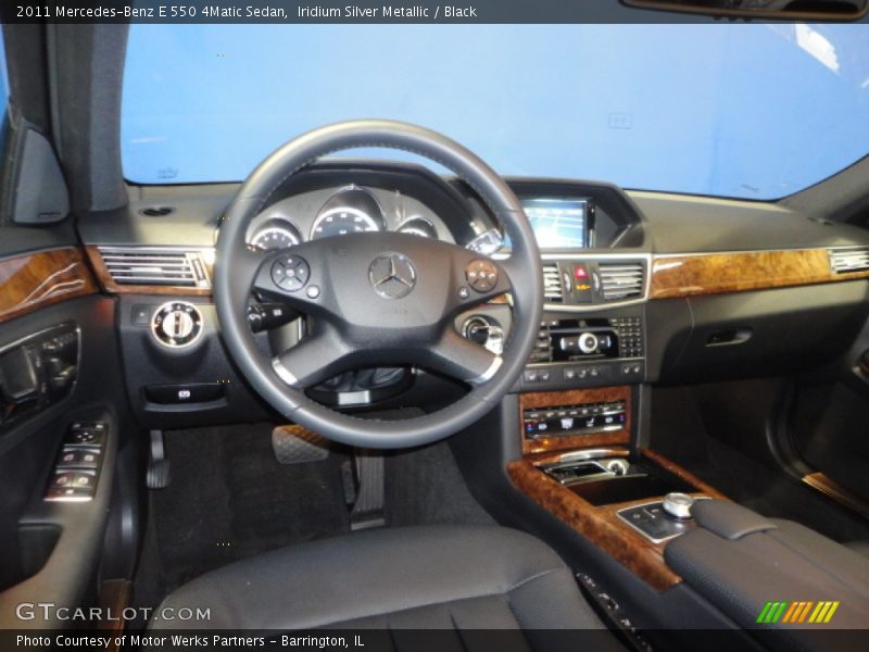 Iridium Silver Metallic / Black 2011 Mercedes-Benz E 550 4Matic Sedan
