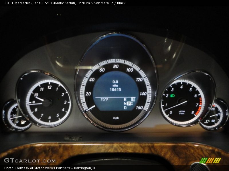 Iridium Silver Metallic / Black 2011 Mercedes-Benz E 550 4Matic Sedan