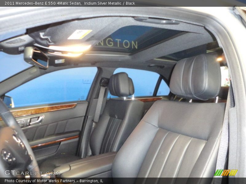 Iridium Silver Metallic / Black 2011 Mercedes-Benz E 550 4Matic Sedan