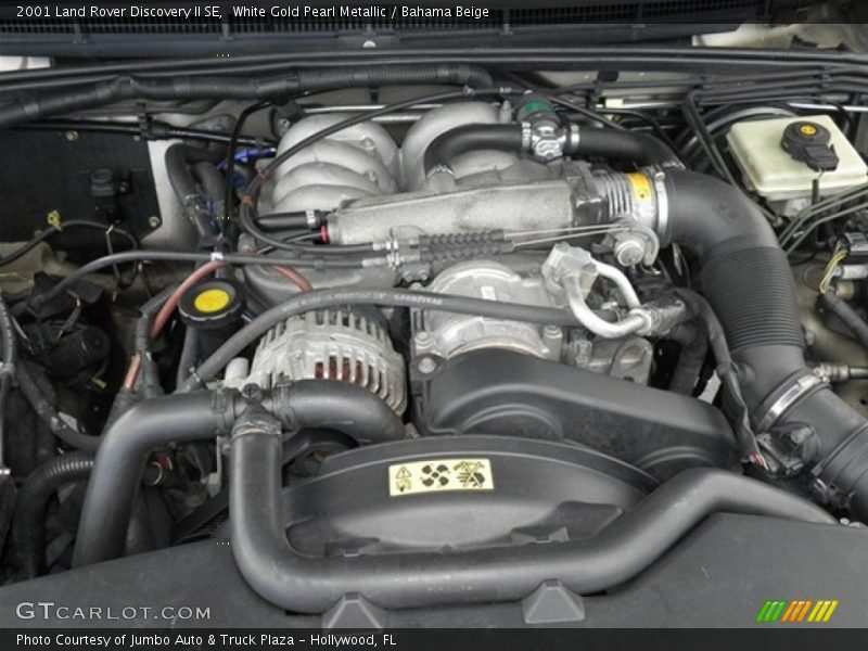 White Gold Pearl Metallic / Bahama Beige 2001 Land Rover Discovery II SE