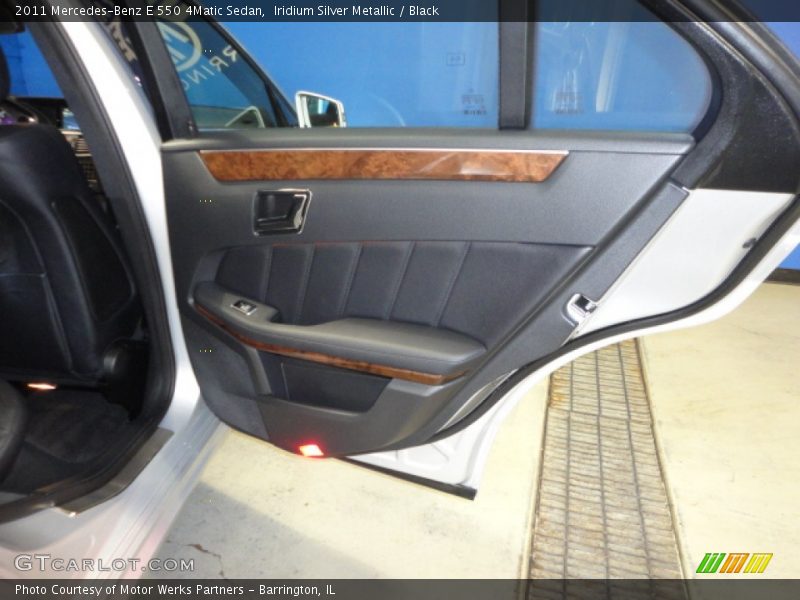 Iridium Silver Metallic / Black 2011 Mercedes-Benz E 550 4Matic Sedan