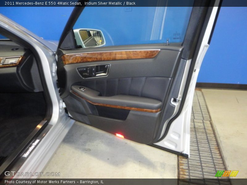 Iridium Silver Metallic / Black 2011 Mercedes-Benz E 550 4Matic Sedan