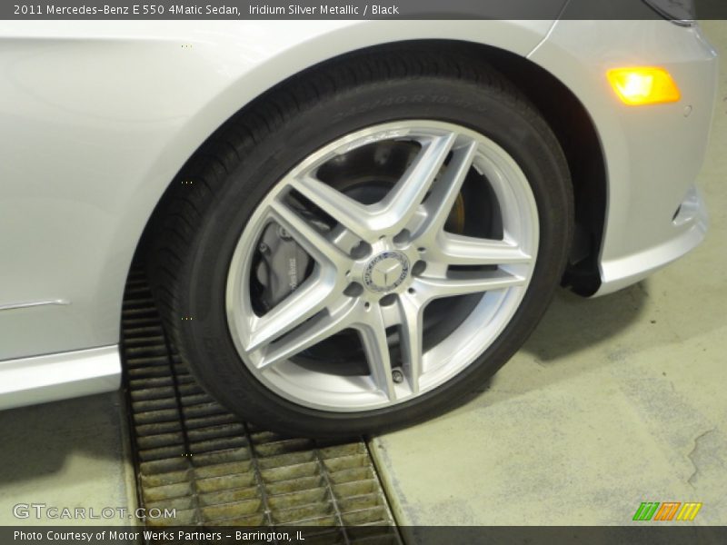 Iridium Silver Metallic / Black 2011 Mercedes-Benz E 550 4Matic Sedan