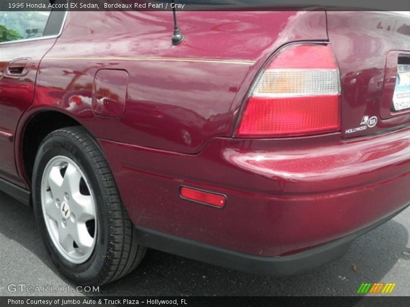 Bordeaux Red Pearl / Gray 1996 Honda Accord EX Sedan