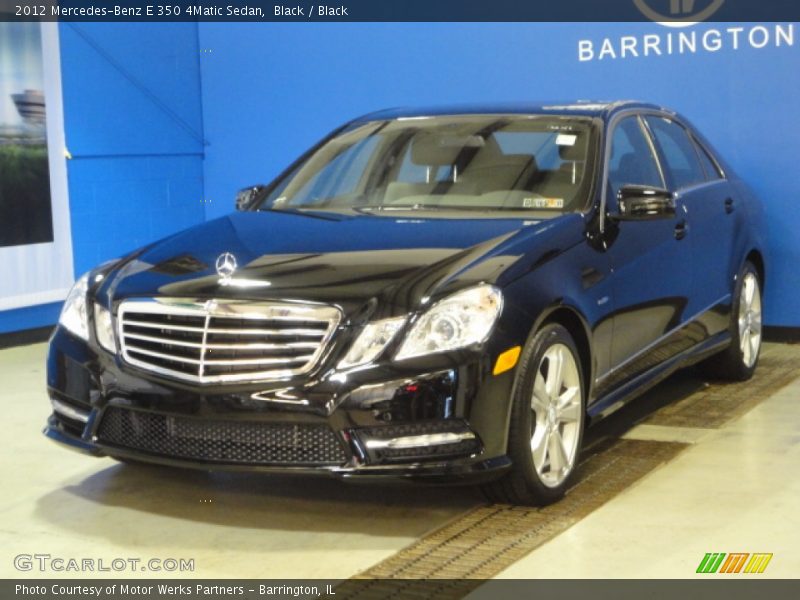 Black / Black 2012 Mercedes-Benz E 350 4Matic Sedan
