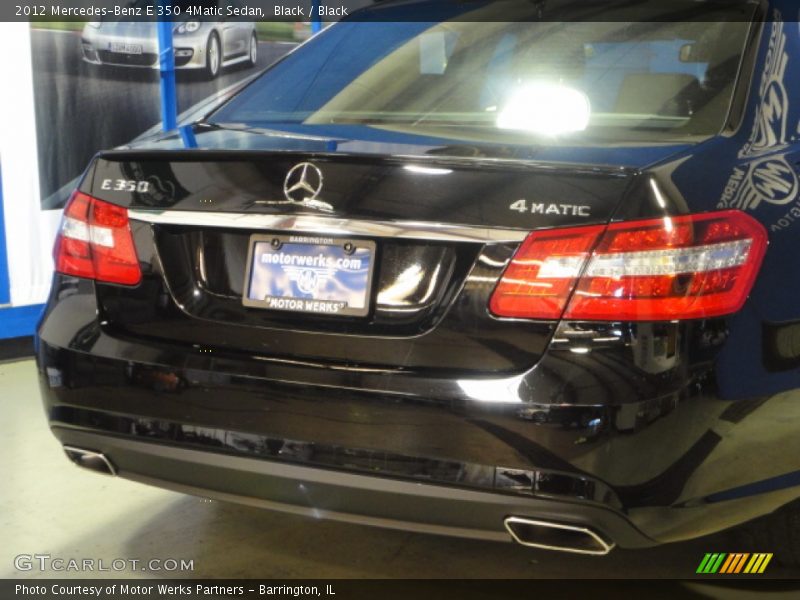 Black / Black 2012 Mercedes-Benz E 350 4Matic Sedan