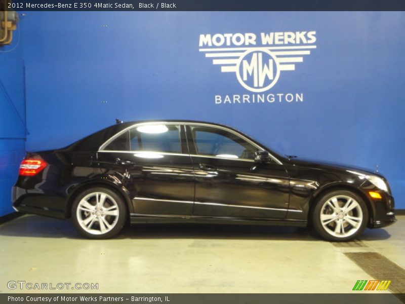 Black / Black 2012 Mercedes-Benz E 350 4Matic Sedan