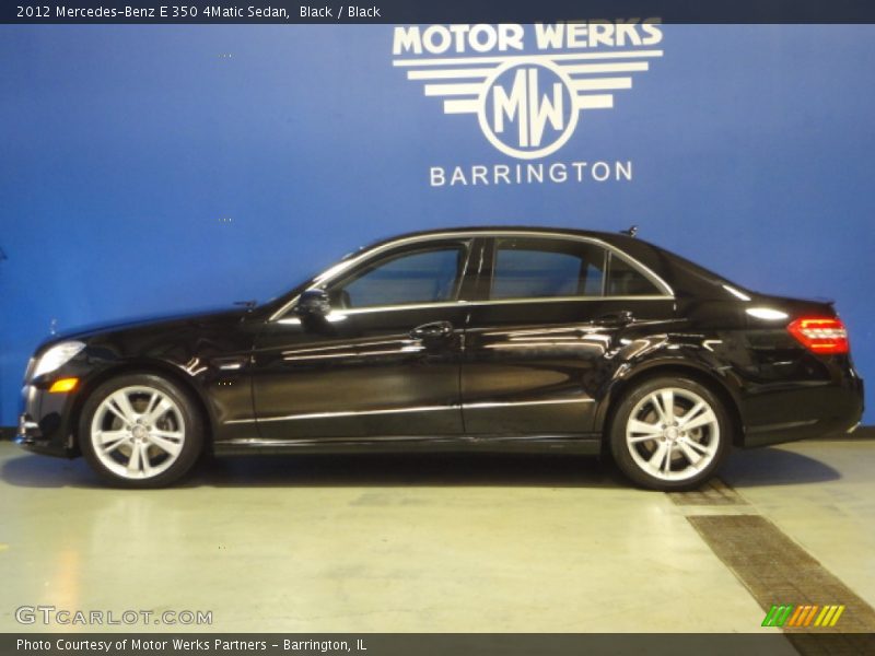 Black / Black 2012 Mercedes-Benz E 350 4Matic Sedan
