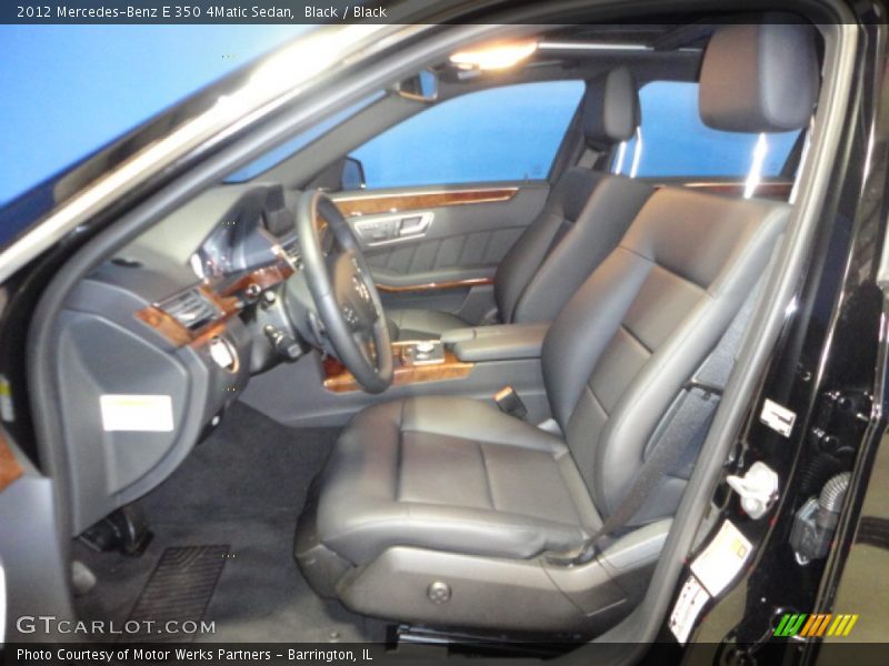 Black / Black 2012 Mercedes-Benz E 350 4Matic Sedan