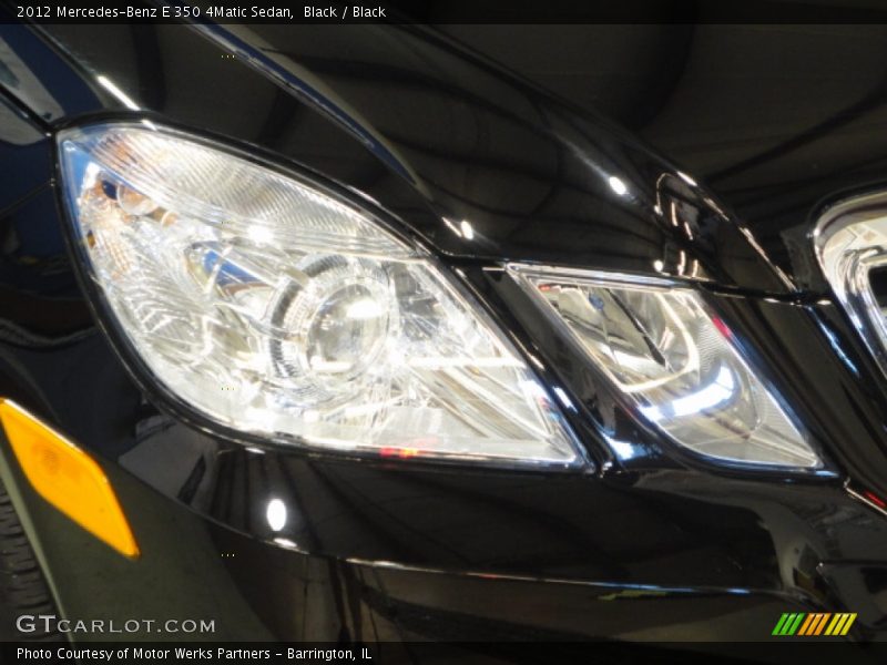 Black / Black 2012 Mercedes-Benz E 350 4Matic Sedan