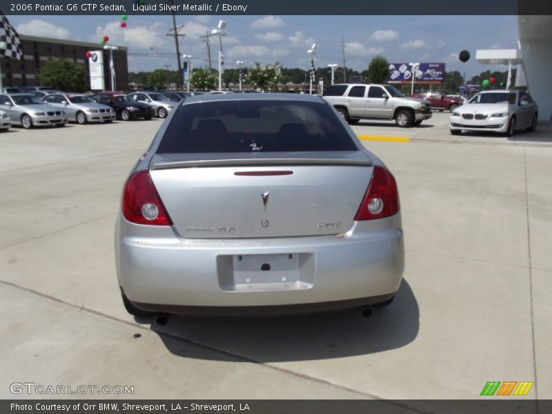 Liquid Silver Metallic / Ebony 2006 Pontiac G6 GTP Sedan