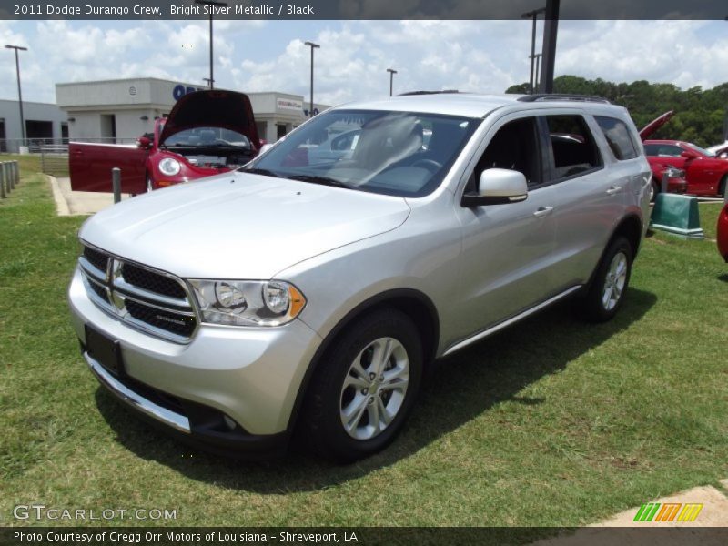 Bright Silver Metallic / Black 2011 Dodge Durango Crew
