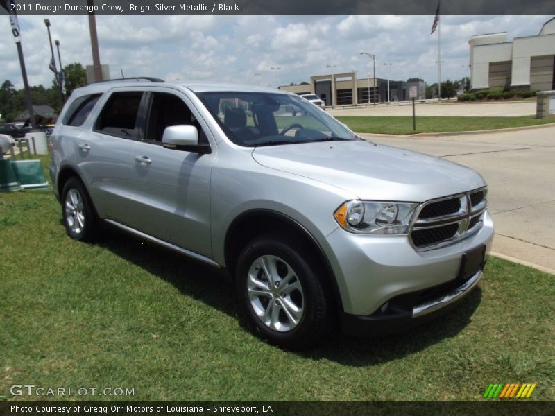 Bright Silver Metallic / Black 2011 Dodge Durango Crew