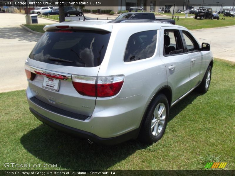Bright Silver Metallic / Black 2011 Dodge Durango Crew