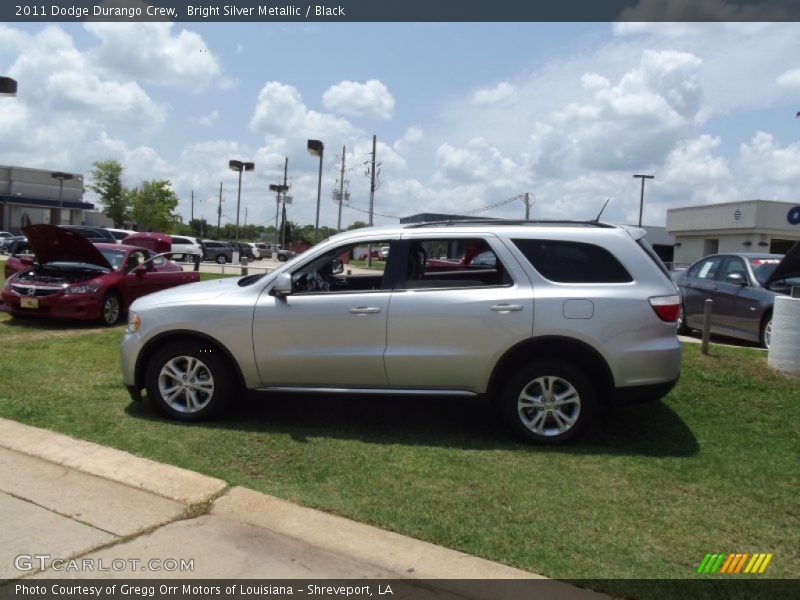 Bright Silver Metallic / Black 2011 Dodge Durango Crew