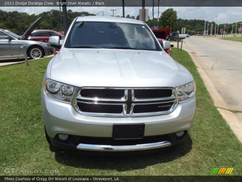 Bright Silver Metallic / Black 2011 Dodge Durango Crew