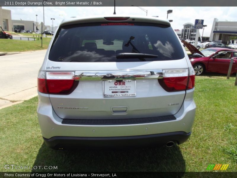 Bright Silver Metallic / Black 2011 Dodge Durango Crew
