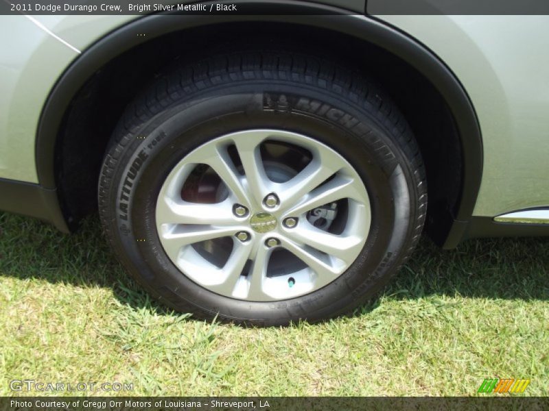Bright Silver Metallic / Black 2011 Dodge Durango Crew