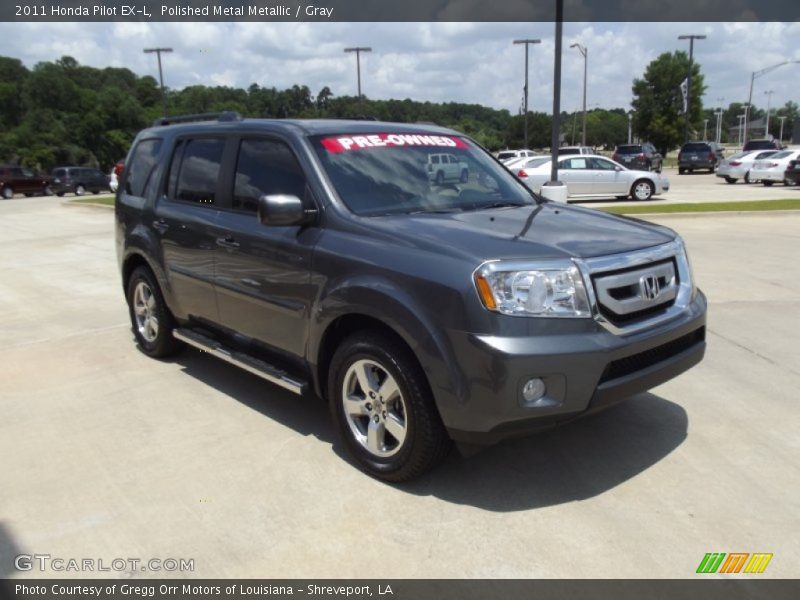 Polished Metal Metallic / Gray 2011 Honda Pilot EX-L