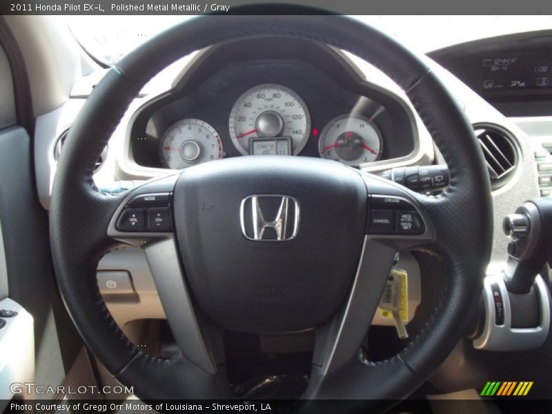 Polished Metal Metallic / Gray 2011 Honda Pilot EX-L