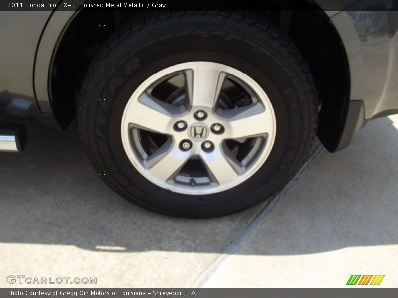 Polished Metal Metallic / Gray 2011 Honda Pilot EX-L