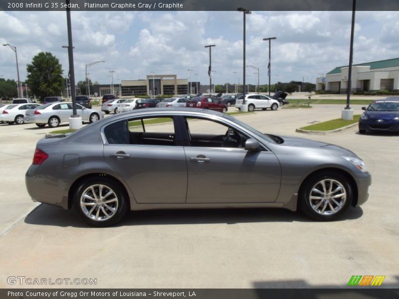Platinum Graphite Gray / Graphite 2008 Infiniti G 35 Sedan