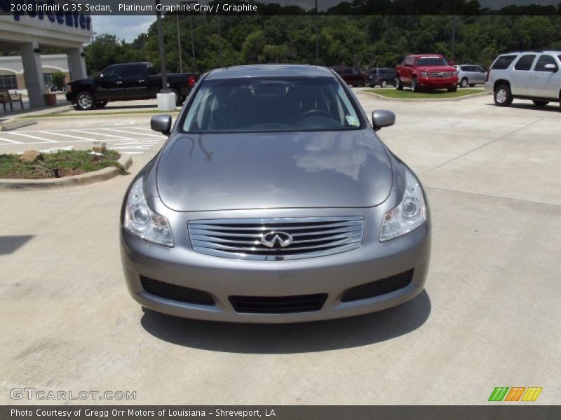 Platinum Graphite Gray / Graphite 2008 Infiniti G 35 Sedan