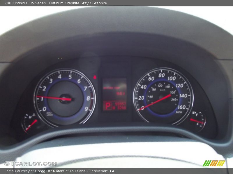Platinum Graphite Gray / Graphite 2008 Infiniti G 35 Sedan