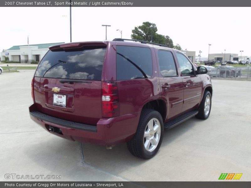 Sport Red Metallic / Light Cashmere/Ebony 2007 Chevrolet Tahoe LT