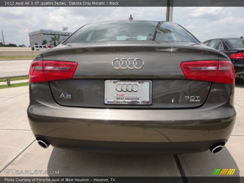 Dakota Gray Metallic / Black 2012 Audi A6 3.0T quattro Sedan