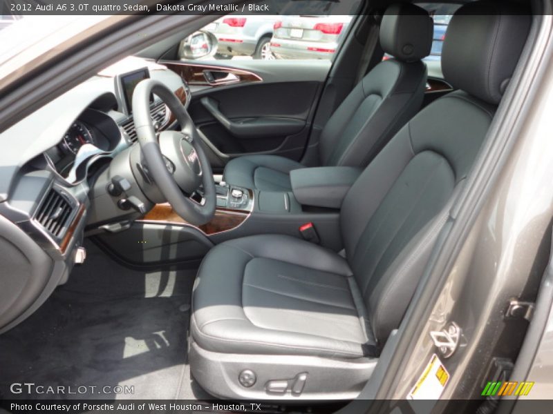 Dakota Gray Metallic / Black 2012 Audi A6 3.0T quattro Sedan