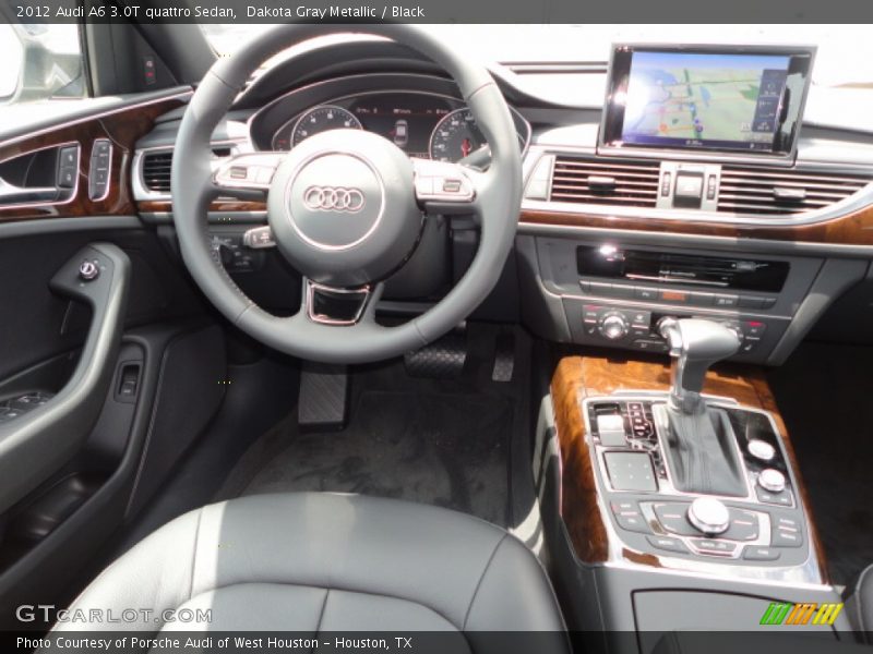 Dakota Gray Metallic / Black 2012 Audi A6 3.0T quattro Sedan