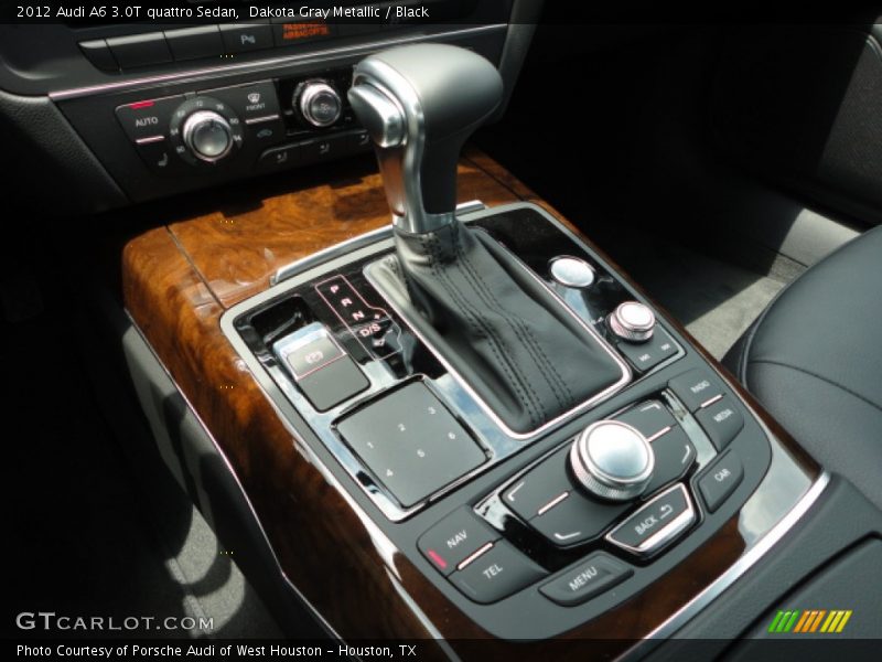 Dakota Gray Metallic / Black 2012 Audi A6 3.0T quattro Sedan