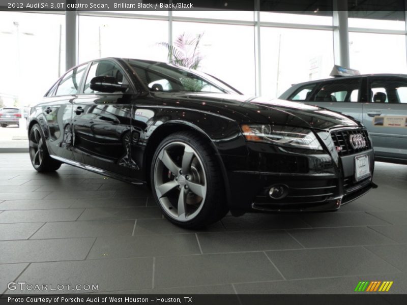 Brilliant Black / Black/Black 2012 Audi S4 3.0T quattro Sedan
