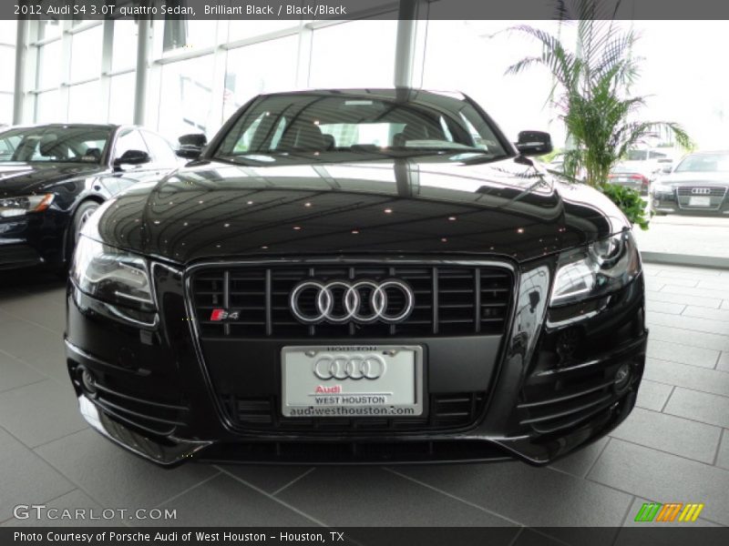 Brilliant Black / Black/Black 2012 Audi S4 3.0T quattro Sedan