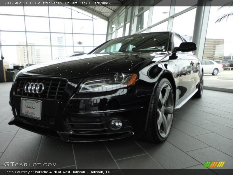 Brilliant Black / Black/Black 2012 Audi S4 3.0T quattro Sedan