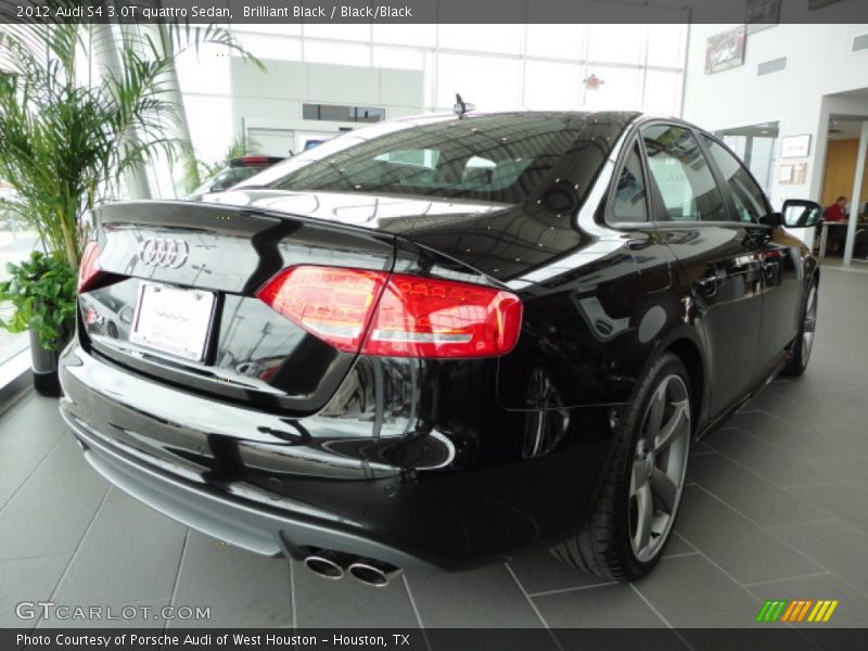 Brilliant Black / Black/Black 2012 Audi S4 3.0T quattro Sedan