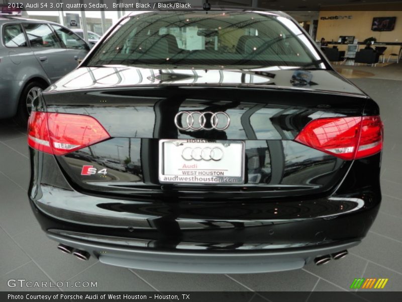 Brilliant Black / Black/Black 2012 Audi S4 3.0T quattro Sedan