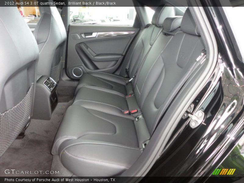 Rear Seat of 2012 S4 3.0T quattro Sedan