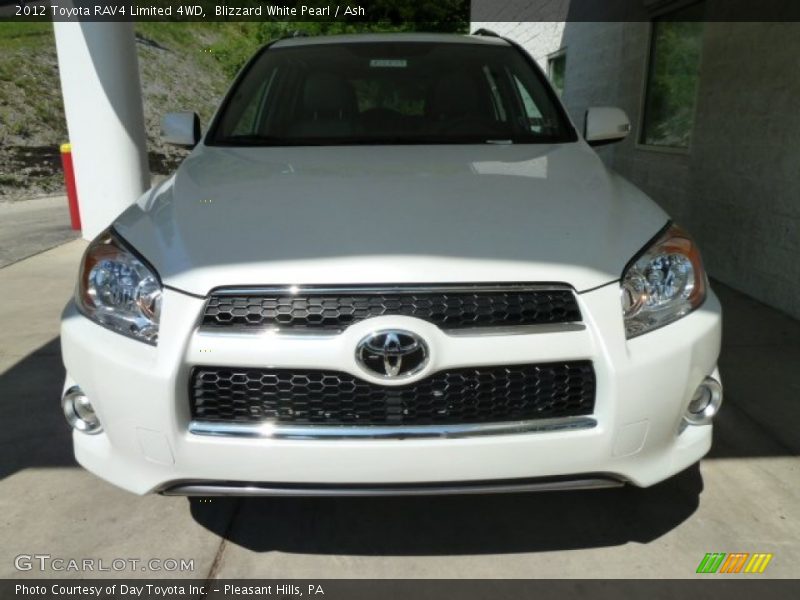 Blizzard White Pearl / Ash 2012 Toyota RAV4 Limited 4WD